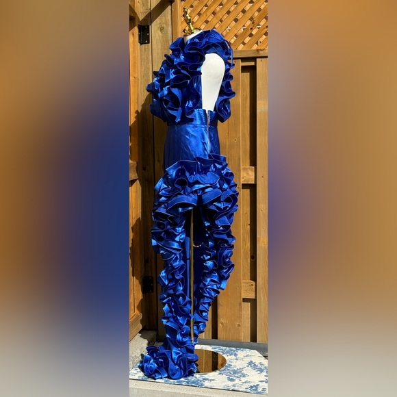 🆕 BRONX & BANCO 🧿 NWOT Aurora Cobalt Blue Gown, Sz M / US 6 - Picture 10 of 17